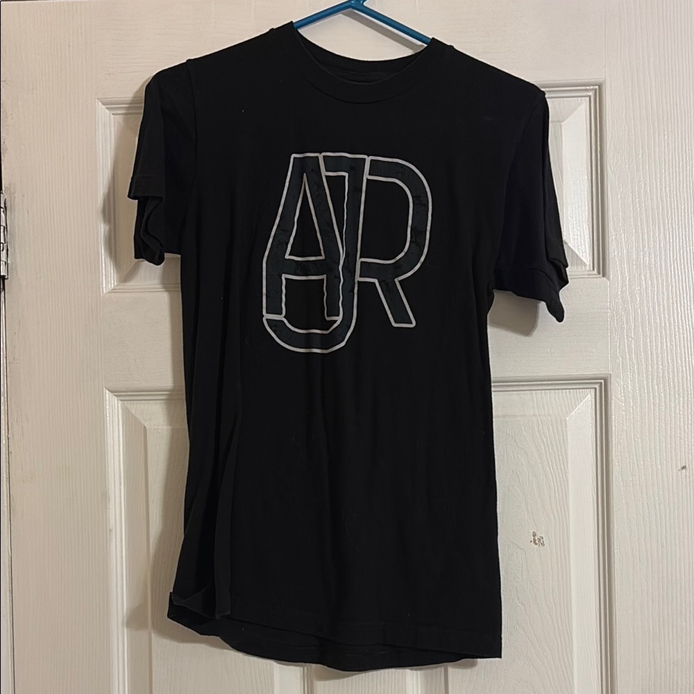 Black Graphic T-shirt with AJR Band Logo